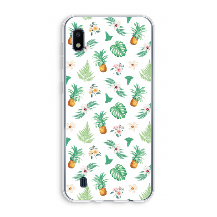 Ananas bladeren: Samsung Galaxy A10 Transparant Hoesje