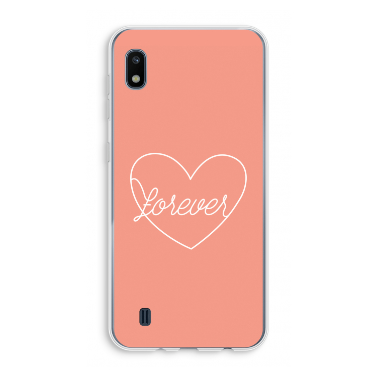 Forever heart: Samsung Galaxy A10 Transparant Hoesje