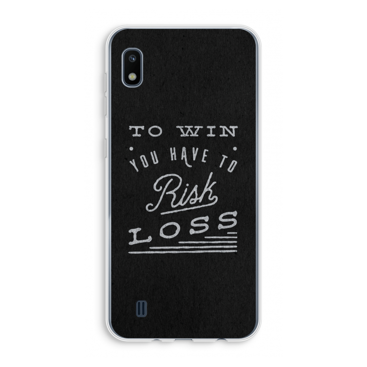 Risk loss: Samsung Galaxy A10 Transparant Hoesje