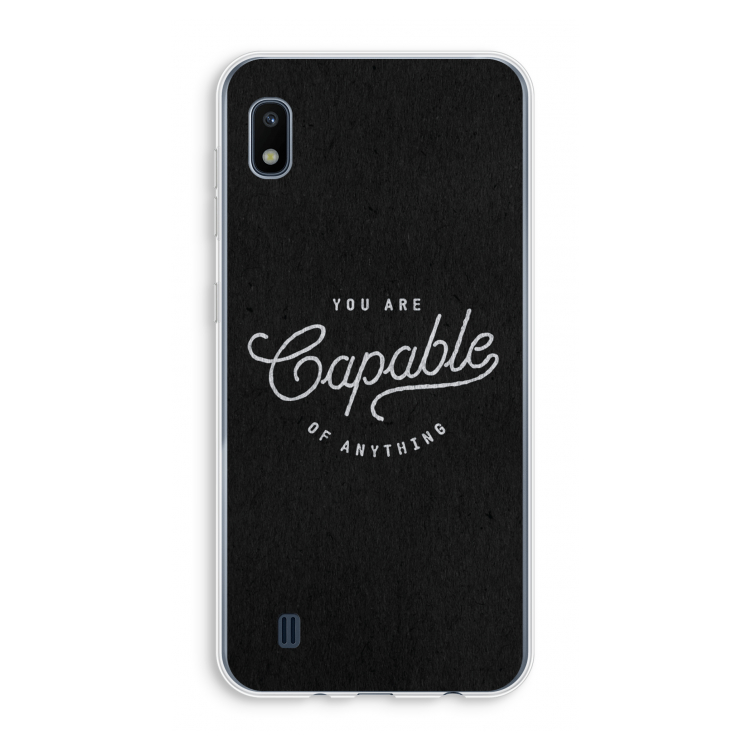 Capable: Samsung Galaxy A10 Transparant Hoesje