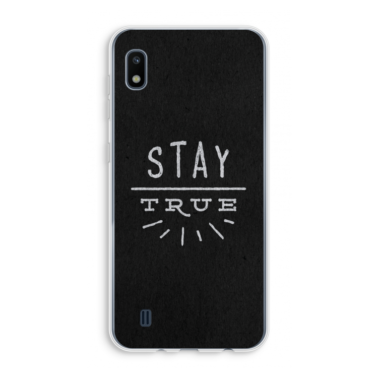 Stay true: Samsung Galaxy A10 Transparant Hoesje