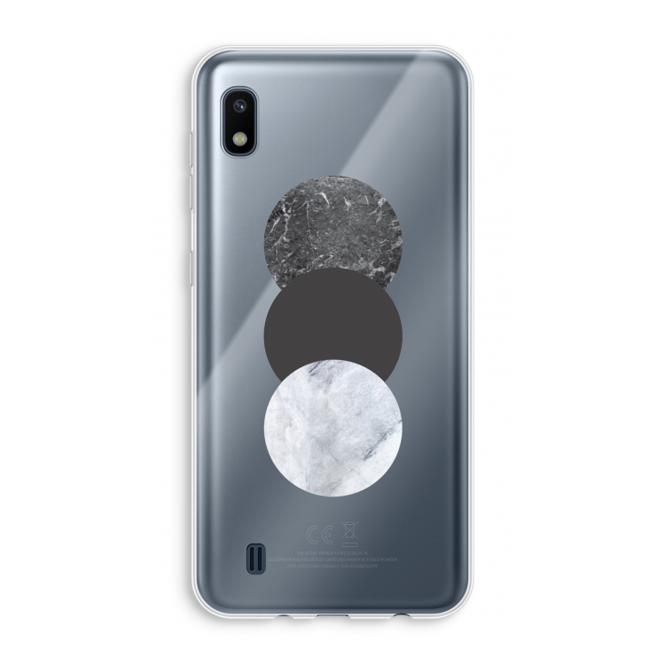Marmeren cirkels: Samsung Galaxy A10 Transparant Hoesje