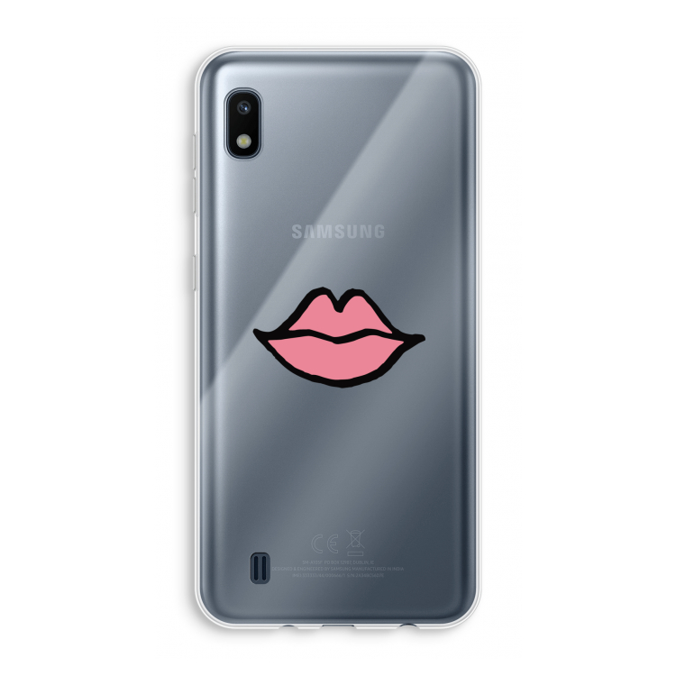 Kusje: Samsung Galaxy A10 Transparant Hoesje
