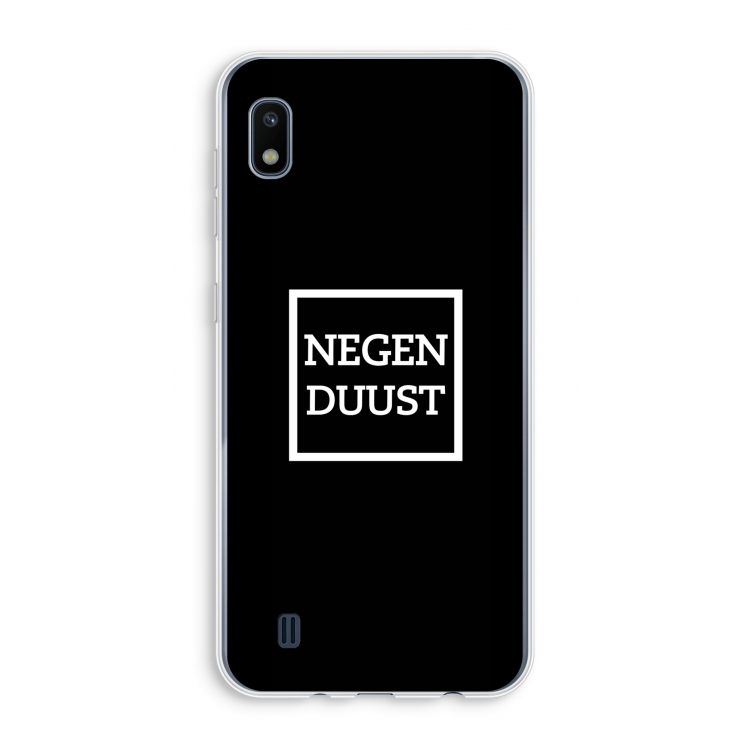 Negenduust black: Samsung Galaxy A10 Transparant Hoesje