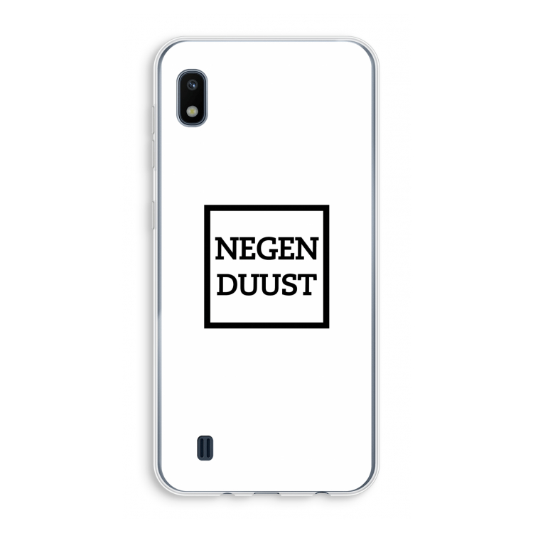 Negenduust vierkant: Samsung Galaxy A10 Transparant Hoesje