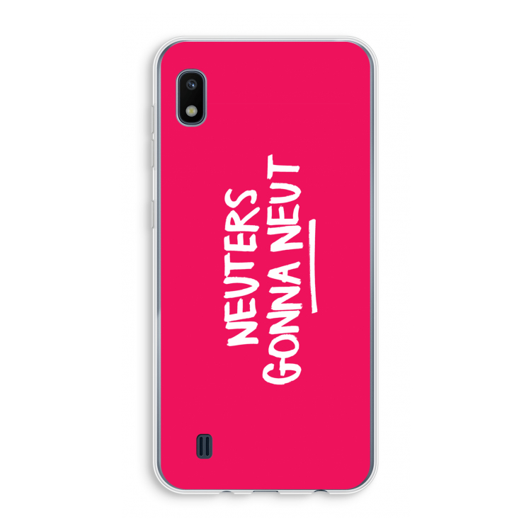 Neuters (roze): Samsung Galaxy A10 Transparant Hoesje