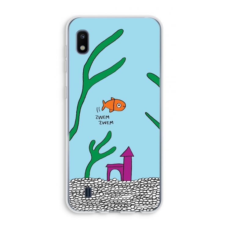 Aquarium: Samsung Galaxy A10 Transparant Hoesje