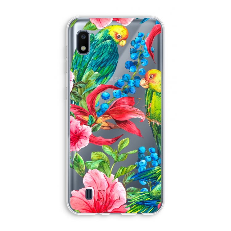 Papegaaien: Samsung Galaxy A10 Transparant Hoesje