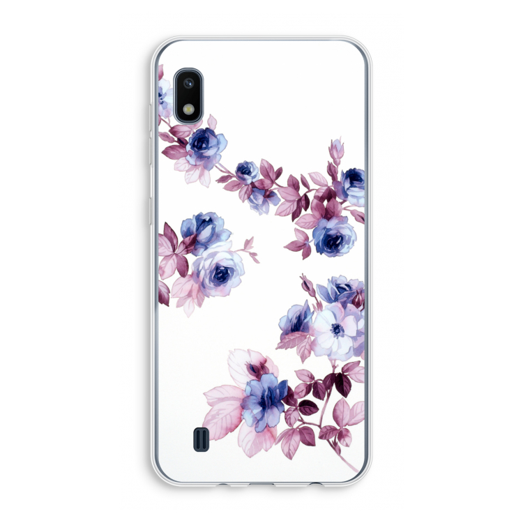 Waterverf bloemen: Samsung Galaxy A10 Transparant Hoesje