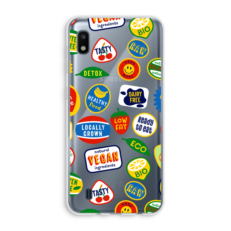 Fruitsticker: Samsung Galaxy A10 Transparant Hoesje