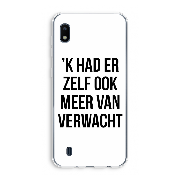 Meer verwacht: Samsung Galaxy A10 Transparant Hoesje