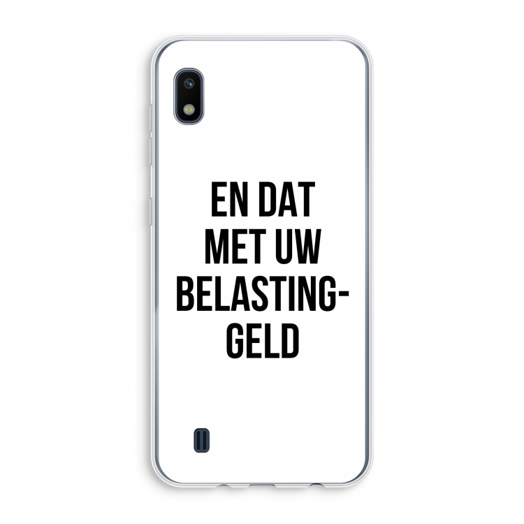 Belastinggeld: Samsung Galaxy A10 Transparant Hoesje