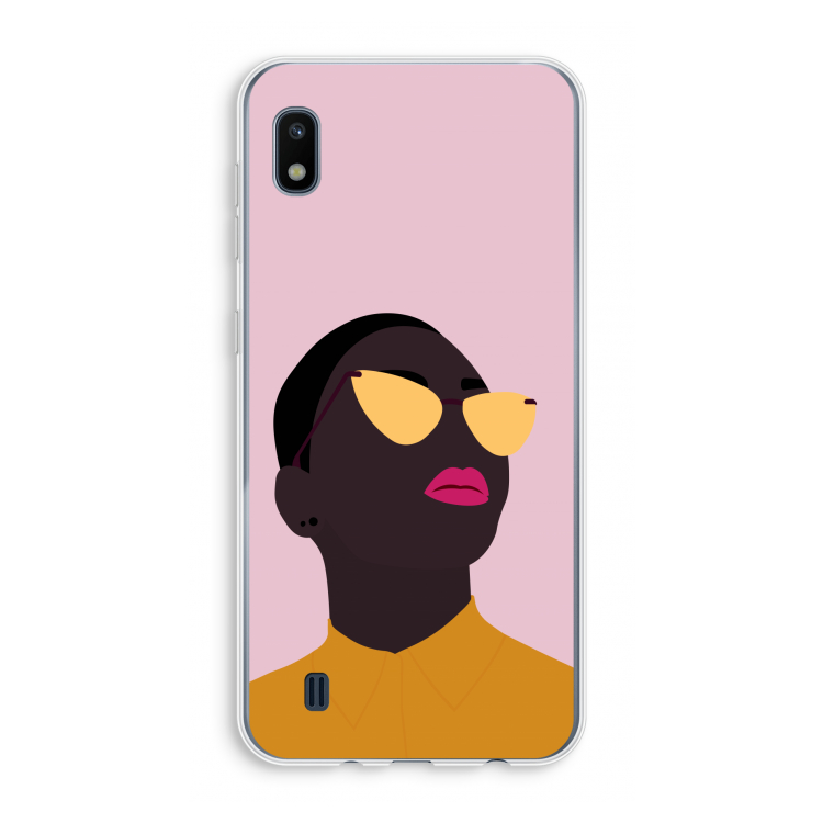 Yellow glasses: Samsung Galaxy A10 Transparant Hoesje