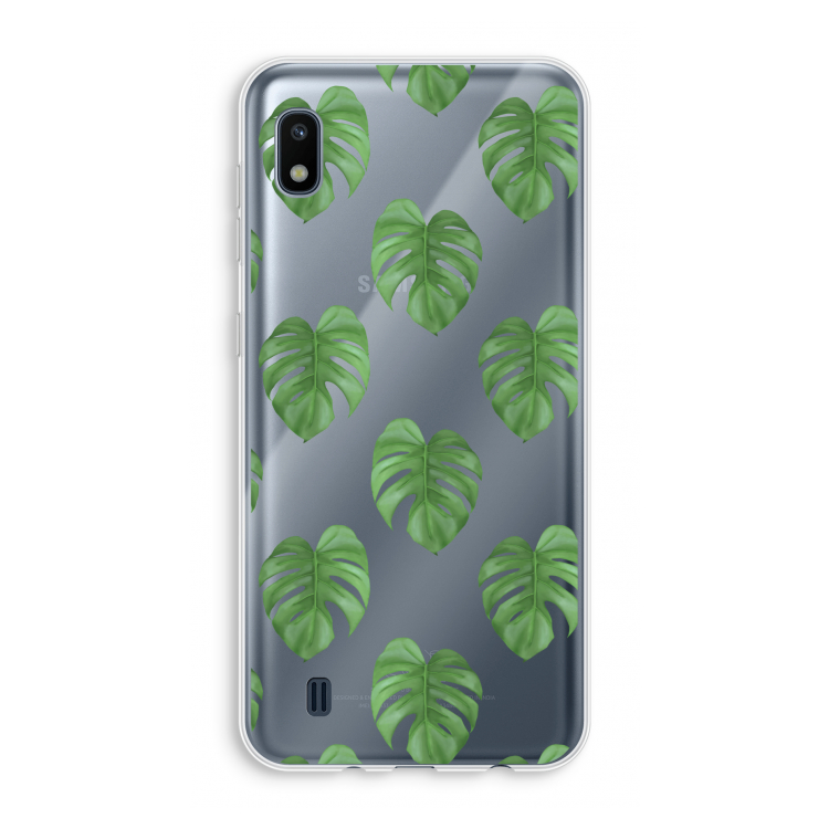 Monstera leaves: Samsung Galaxy A10 Transparant Hoesje