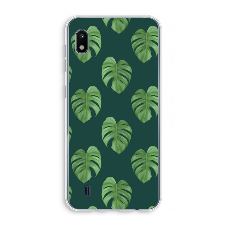 Monstera leaves: Samsung Galaxy A10 Transparant Hoesje