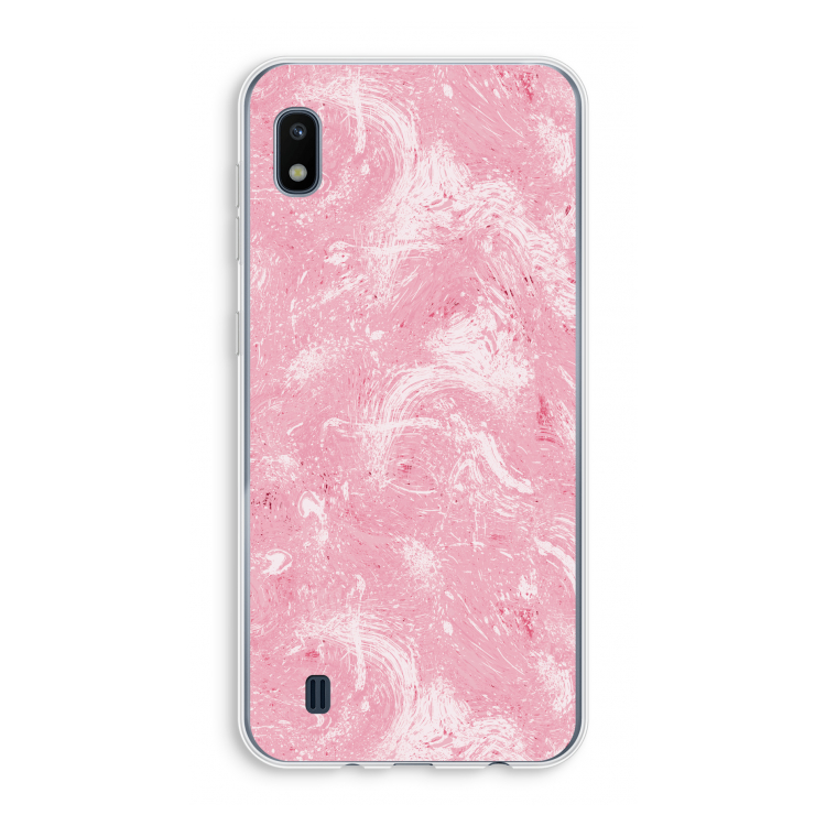 Abstract Painting Pink: Samsung Galaxy A10 Transparant Hoesje