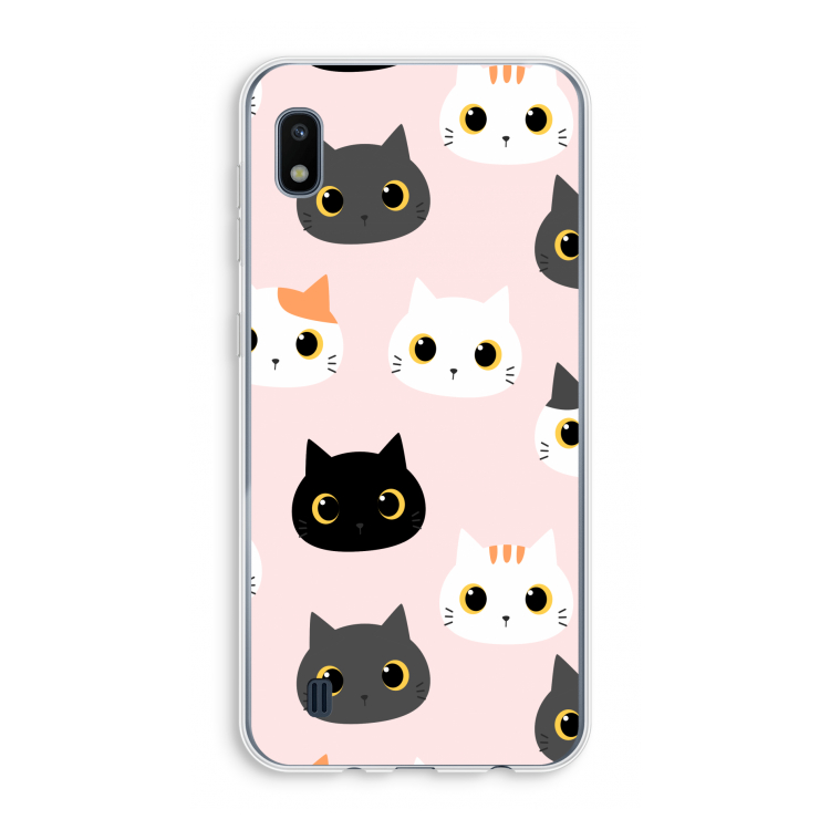 Katten: Samsung Galaxy A10 Transparant Hoesje