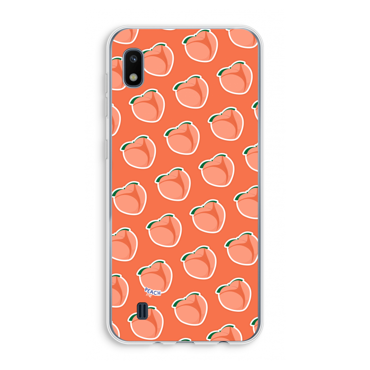 Just peachy: Samsung Galaxy A10 Transparant Hoesje