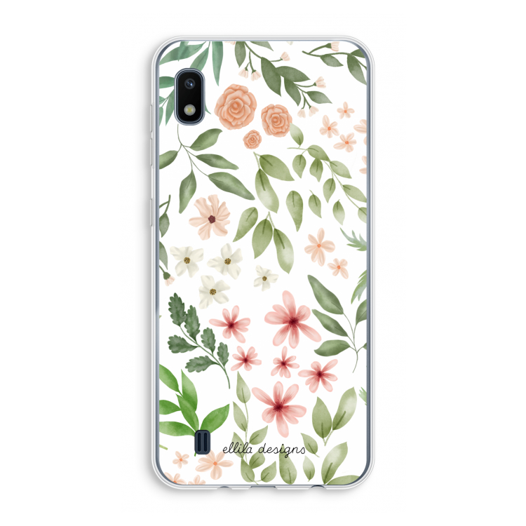 Botanical sweet flower heaven: Samsung Galaxy A10 Transparant Hoesje