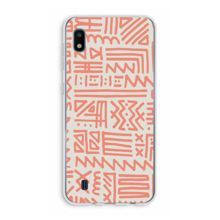 Marrakech Pink: Samsung Galaxy A10 Transparant Hoesje