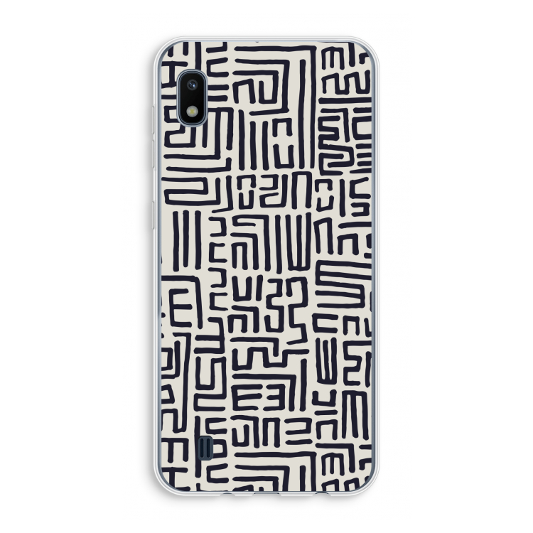 Moroccan Print: Samsung Galaxy A10 Transparant Hoesje