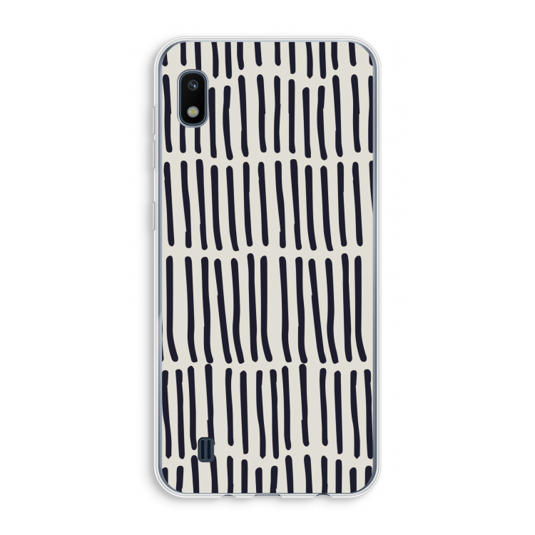 Moroccan stripes: Samsung Galaxy A10 Transparant Hoesje
