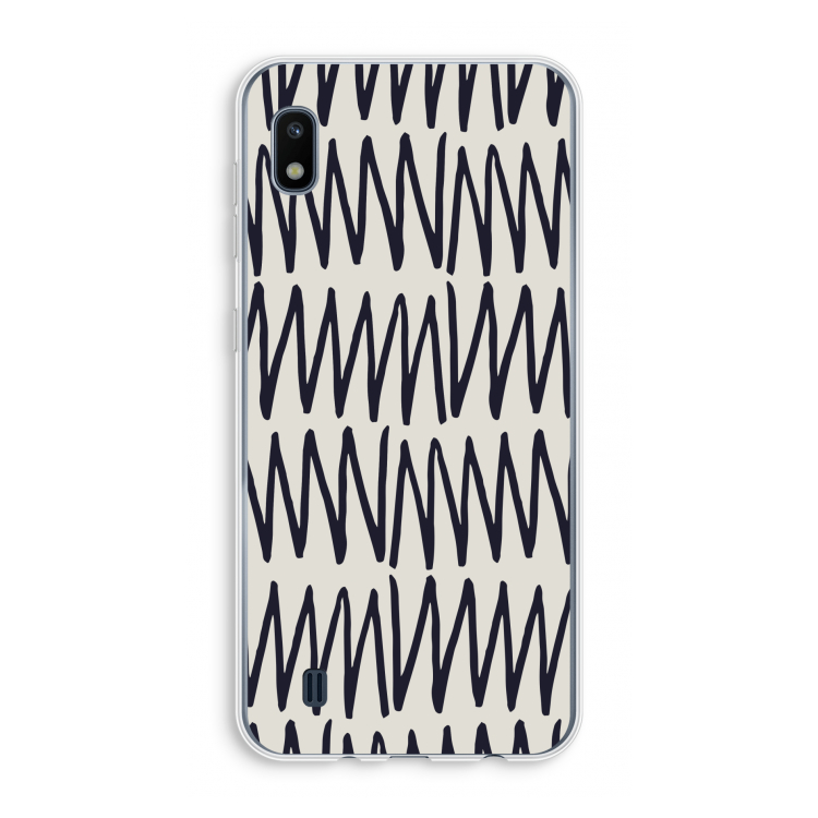Marrakech Zigzag: Samsung Galaxy A10 Transparant Hoesje