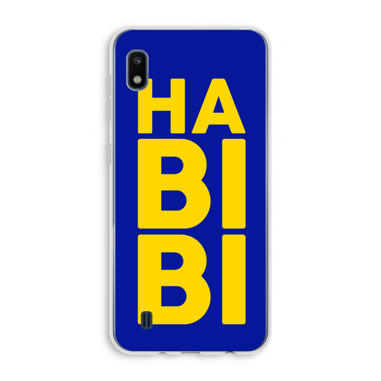 Habibi Blue: Samsung Galaxy A10 Transparant Hoesje