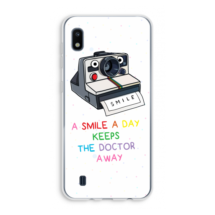 Smile: Samsung Galaxy A10 Transparant Hoesje