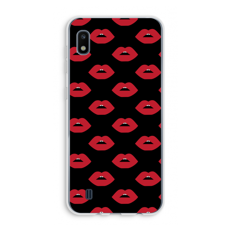 Lips: Samsung Galaxy A10 Transparant Hoesje