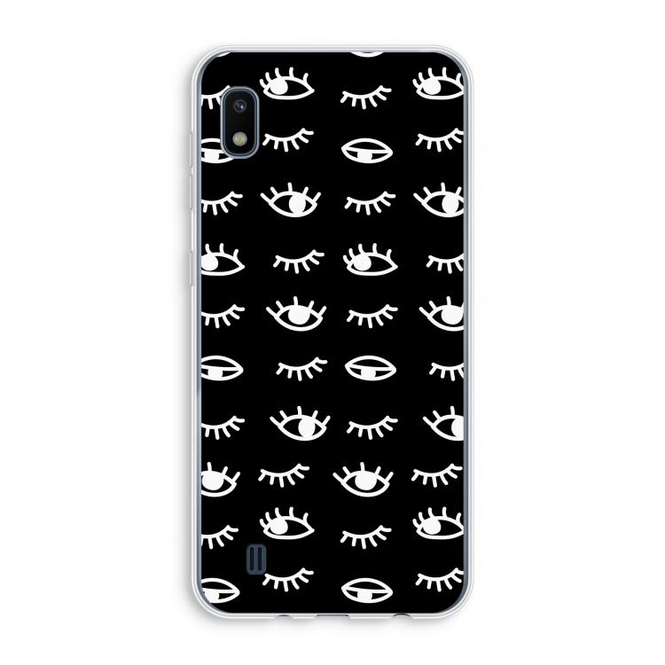 Eye pattern #3: Samsung Galaxy A10 Transparant Hoesje