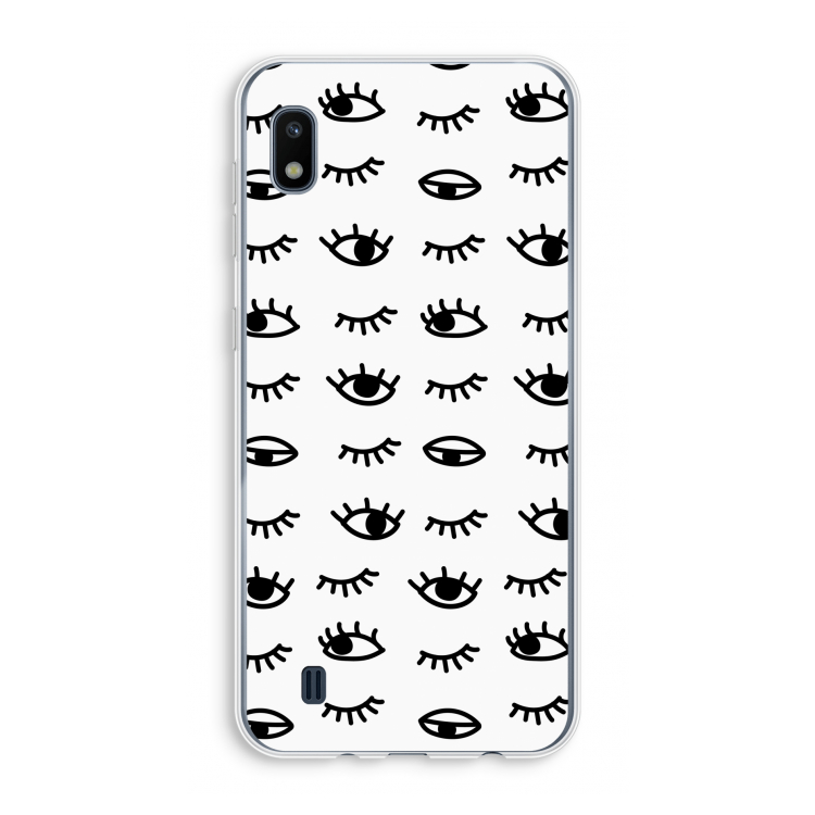 Eye pattern #2: Samsung Galaxy A10 Transparant Hoesje