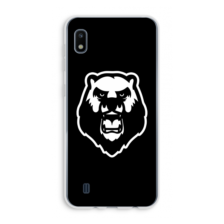 Angry Bear (black): Samsung Galaxy A10 Transparant Hoesje