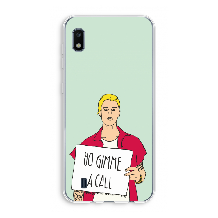 Gimme a call: Samsung Galaxy A10 Transparant Hoesje