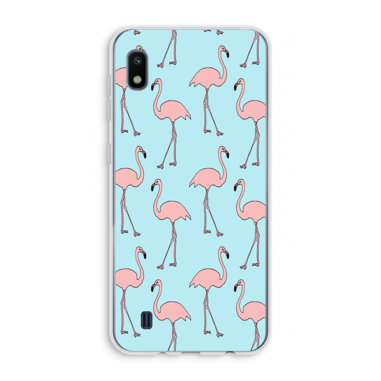 Anything Flamingoes: Samsung Galaxy A10 Transparant Hoesje