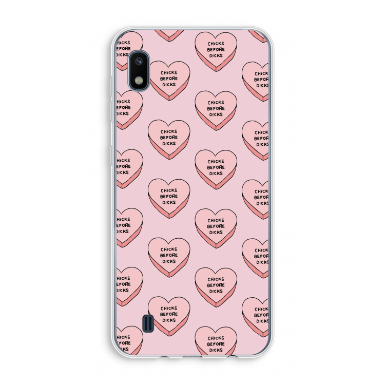 Chicks before dicks: Samsung Galaxy A10 Transparant Hoesje