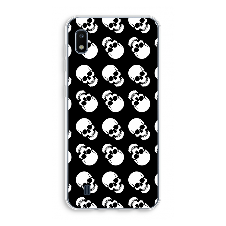 Musketon Skulls: Samsung Galaxy A10 Transparant Hoesje