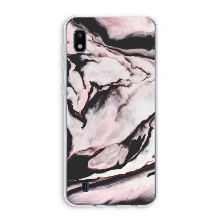 Roze stroom: Samsung Galaxy A10 Transparant Hoesje