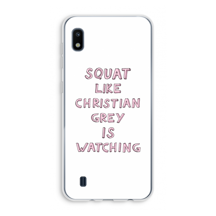 Christian Grey: Samsung Galaxy A10 Transparant Hoesje