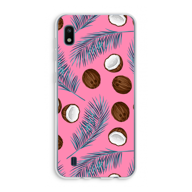 Kokosnoot roze: Samsung Galaxy A10 Transparant Hoesje