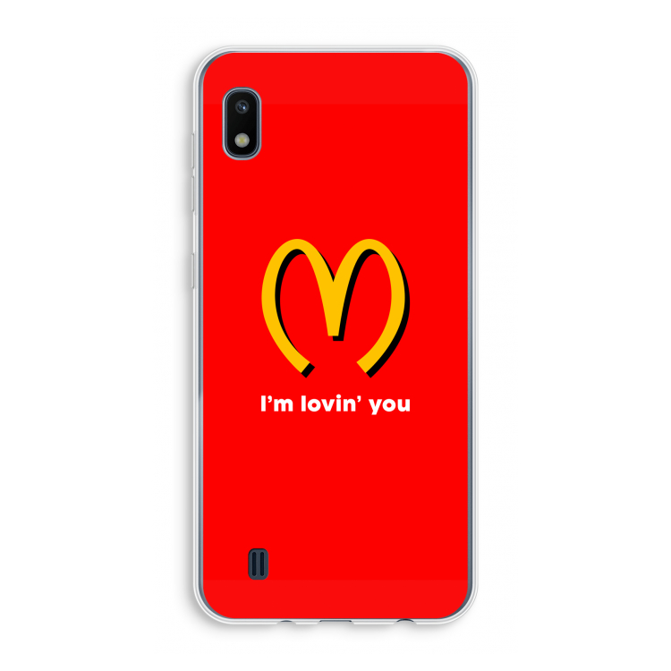 I'm lovin' you: Samsung Galaxy A10 Transparant Hoesje