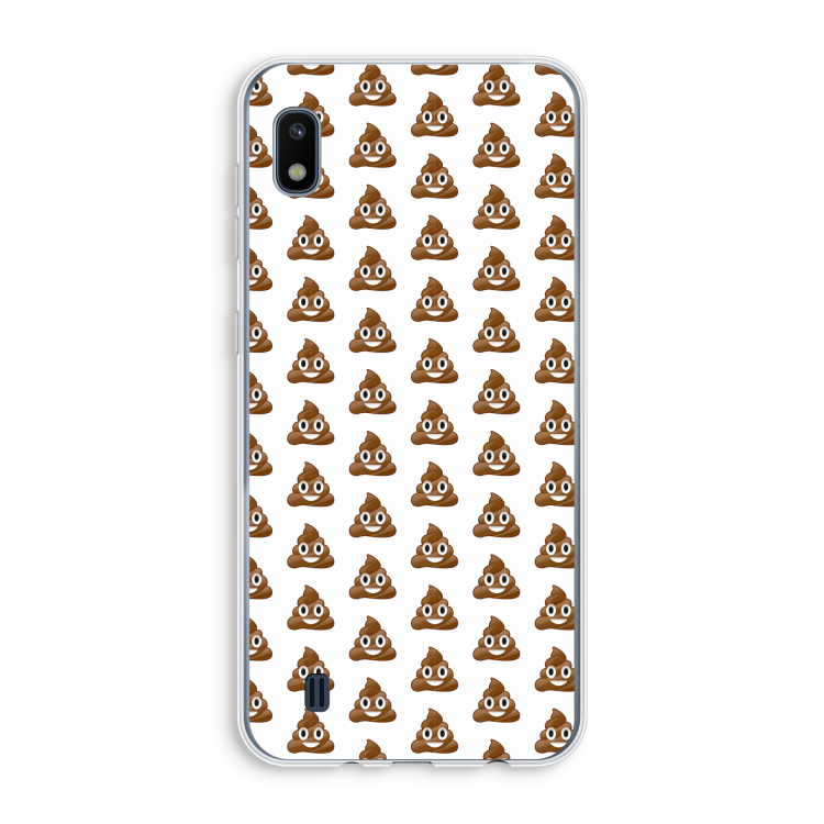 Poop emoji: Samsung Galaxy A10 Transparant Hoesje
