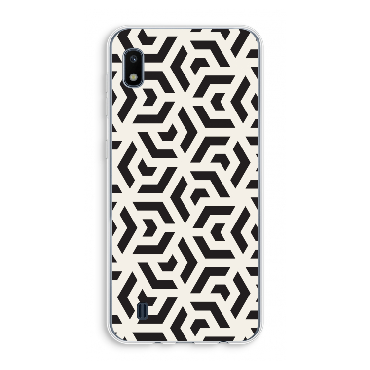 Crazy pattern: Samsung Galaxy A10 Transparant Hoesje