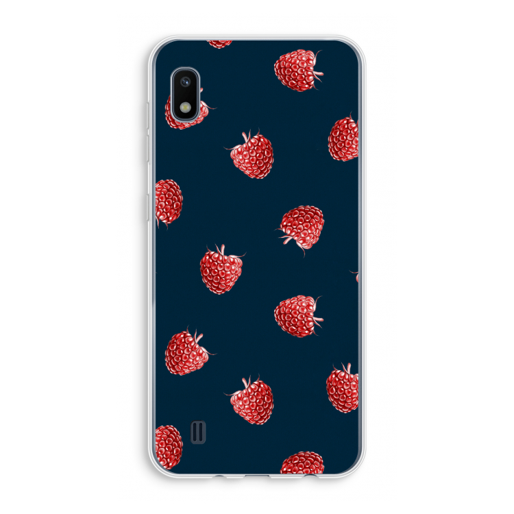 Framboosjes: Samsung Galaxy A10 Transparant Hoesje