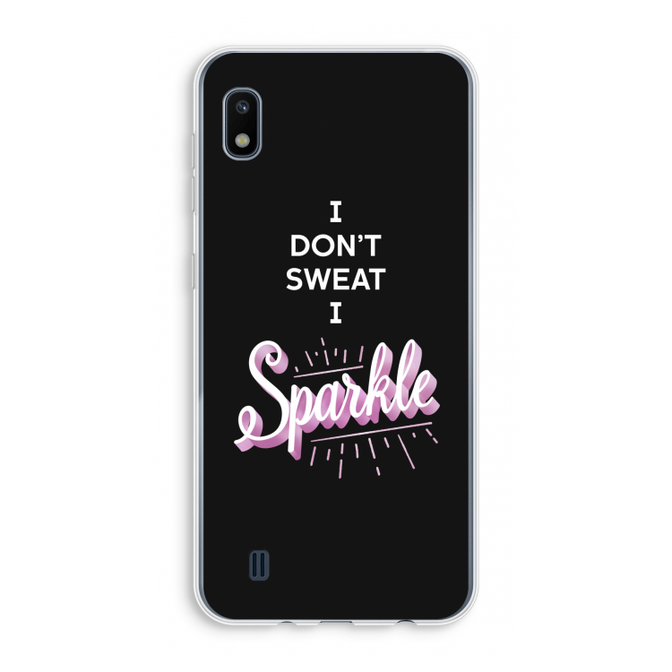 Sparkle quote: Samsung Galaxy A10 Transparant Hoesje