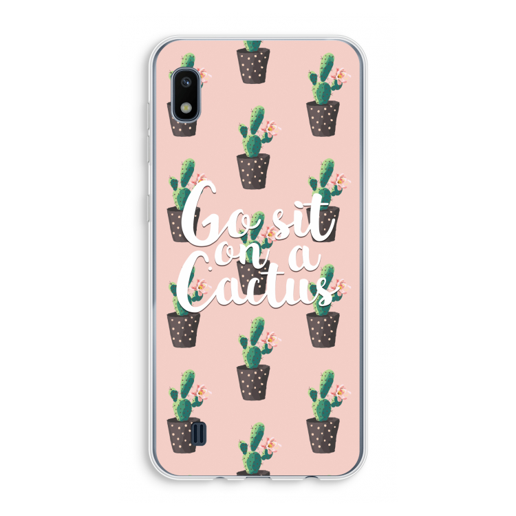 Cactus quote: Samsung Galaxy A10 Transparant Hoesje