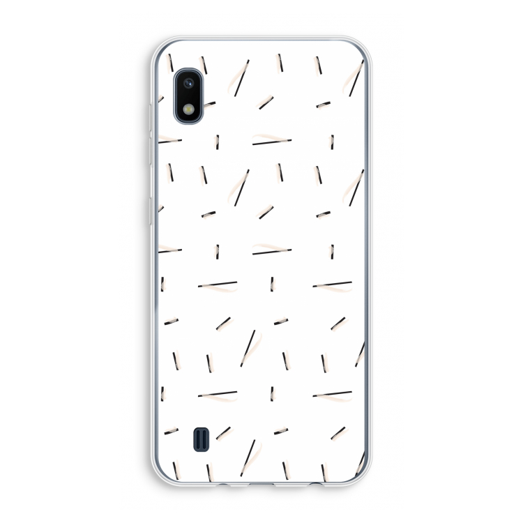 Hipster stripes: Samsung Galaxy A10 Transparant Hoesje
