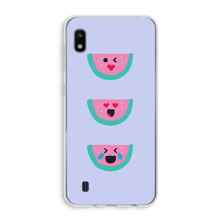 Smiley watermeloen: Samsung Galaxy A10 Transparant Hoesje