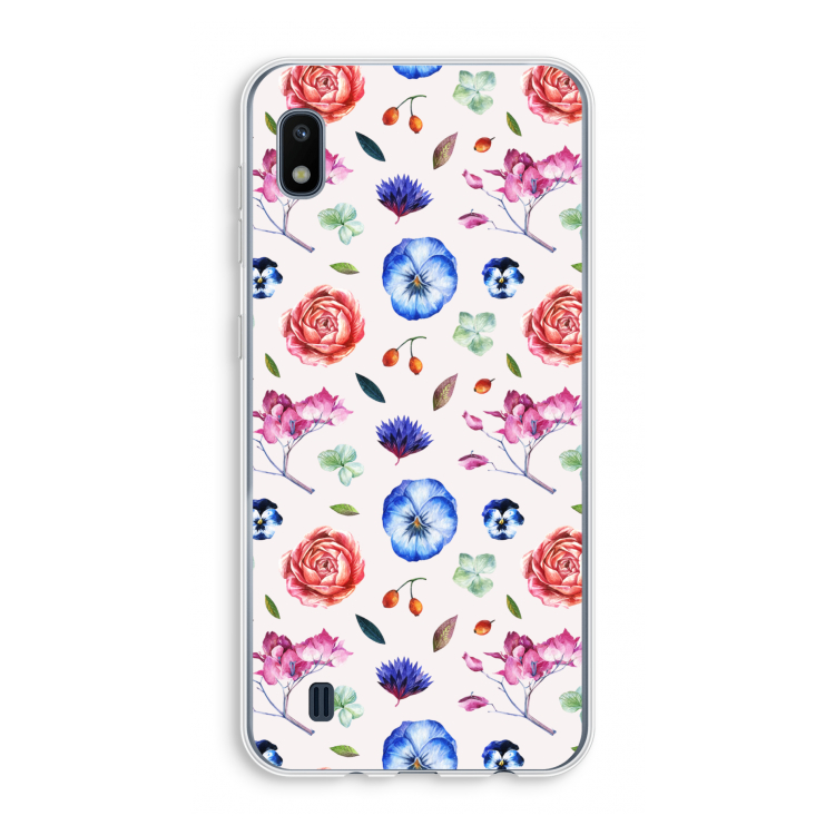 Bloemetjes: Samsung Galaxy A10 Transparant Hoesje