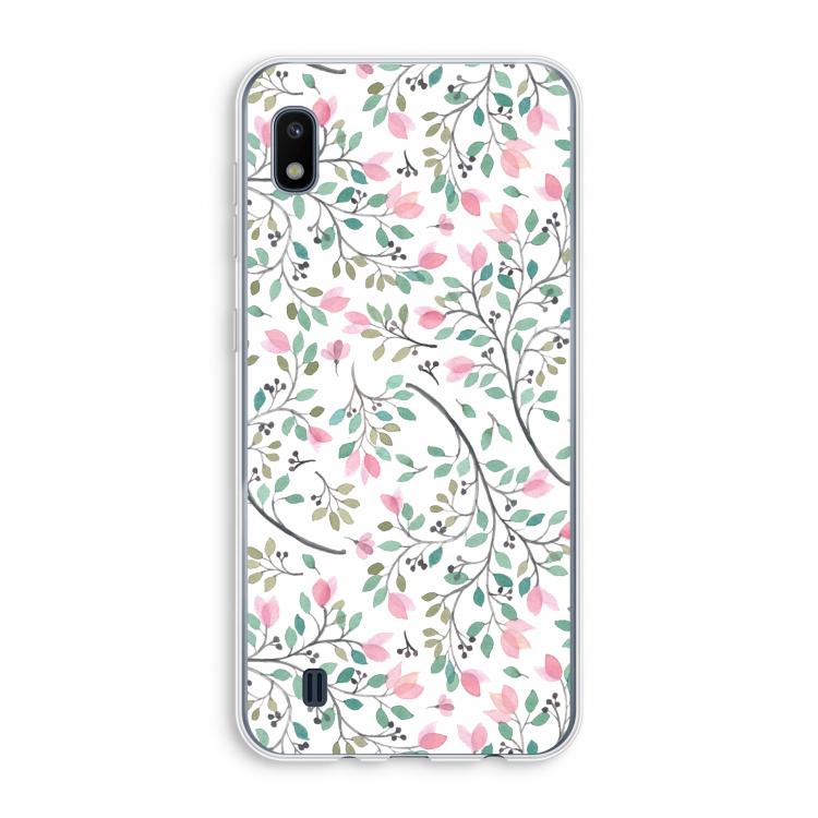 Sierlijke bloemen: Samsung Galaxy A10 Transparant Hoesje
